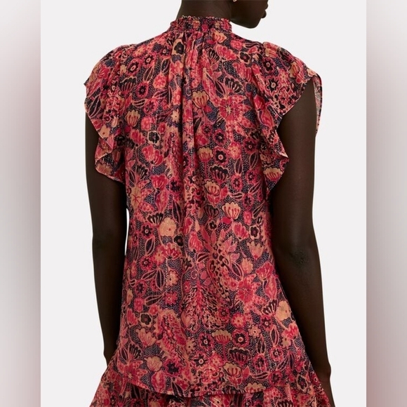 A.L.C. Hayley Floral Chiffon Top - Picture 2 of 9